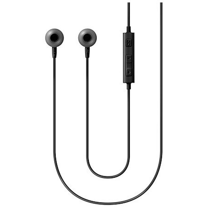 Samsung HS130 Stereo Headset with Microphone, In-Ear Wired Headphones with Built-in Control, 3.5mm Headphone Connector - Black