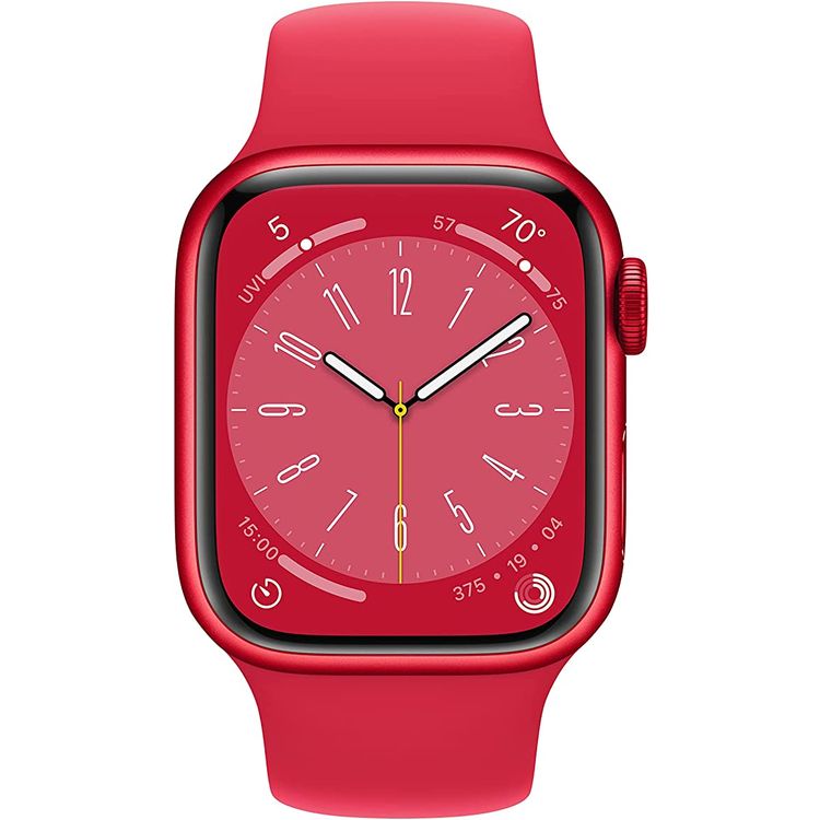 Apple watch series 8 (GPS + Cellular) - Red Aluminum Case, Red Sport Band - 41 MM
