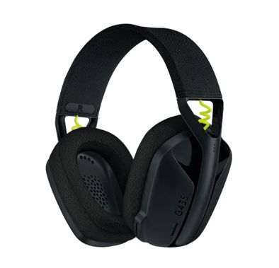 Logitech G435 Wireless Gaming Headset with Sound Insulating Storage Foam, Virtual Microphone ARM, Lightweight Comfort, 18 Hours Battery Life - Black and Neon Yellow