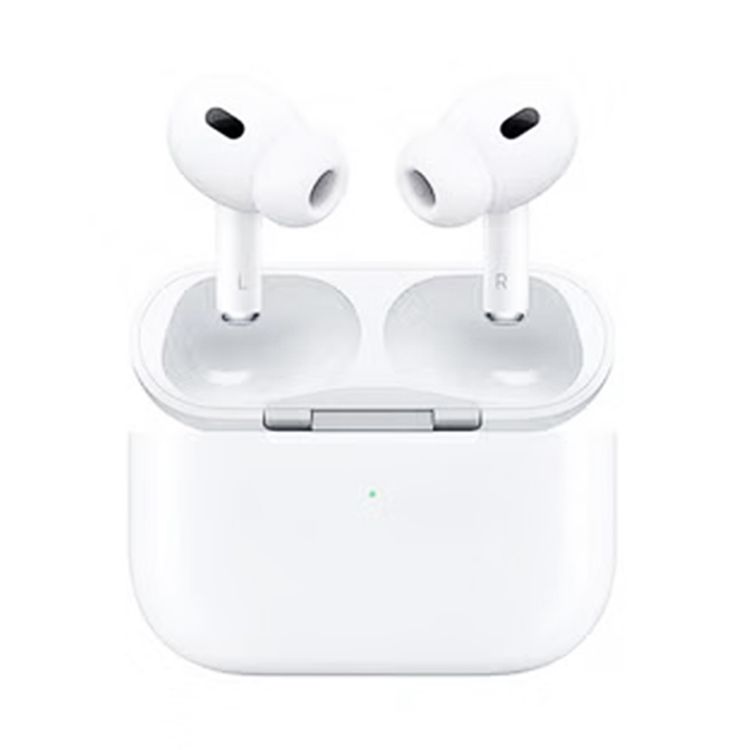 Porodo Blue Earbuds Pro 2 With Swipe Volume, 20 Hours Working Time, Wireless Charging, Deep Bass, Independent Earbuds, Touch Control -  White
