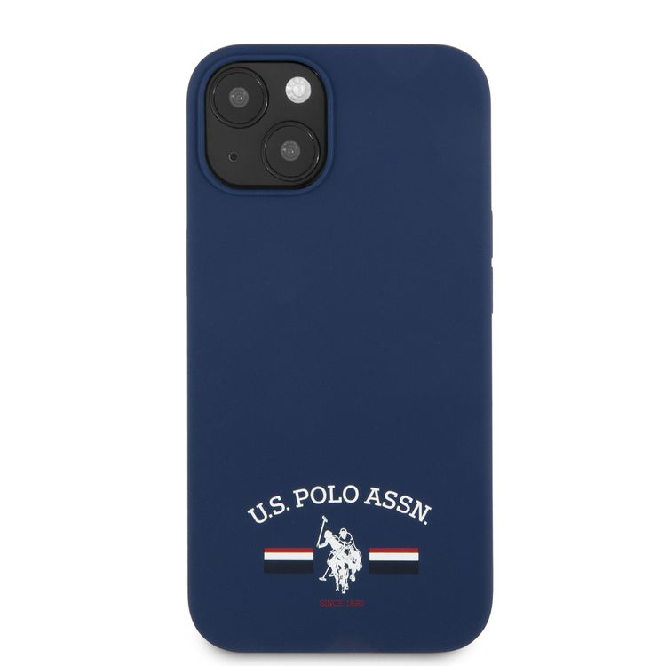 CG MOBILE U.S. Polo Assn. Liquid Silicone Flag Logo USPA Compatible for iPhone 13 (6.1") Shock Absorption, Anti-Scratch, Easy Access to All Ports, & Drop Resistant