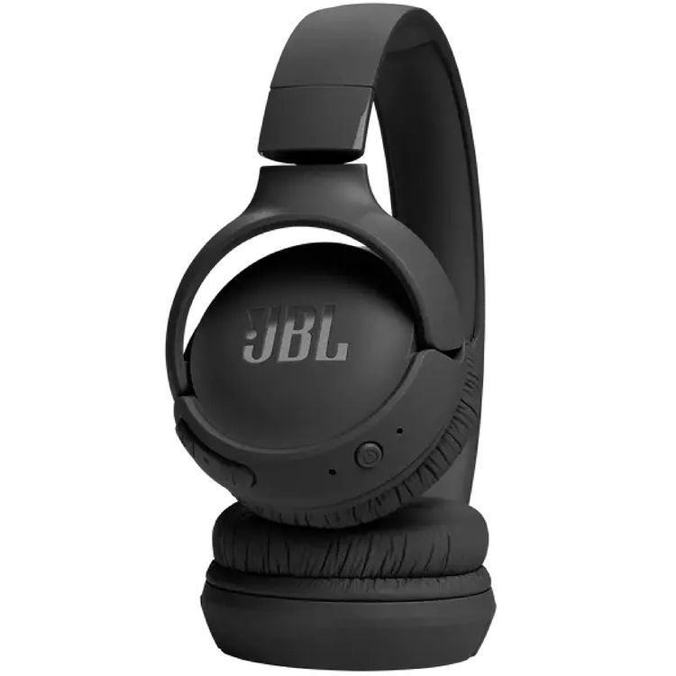 JBL Tune 520BT Wireless On-Ear Headphone with Multi-point Connections, Comfortable & Foldable Design, JBL Pure Bass Sound, Fast Charge, Voice Aware Technology - Black