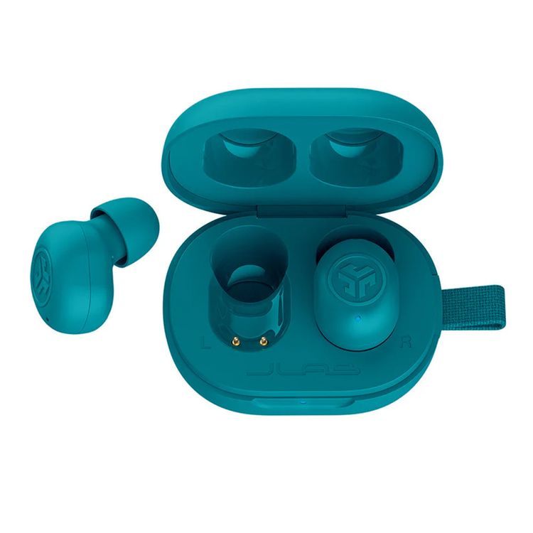 JLab JBuds Mini True Wireless Earbuds, Noise-Canceling, Quick Charge, Splashproof, 15 Minutes of Fast Charging Time, 20 Hours Total Playtime - Teal
