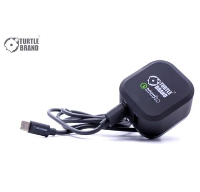 Turtle Brand Dual Port Charger QC3.0 UK with Type-C Cable
