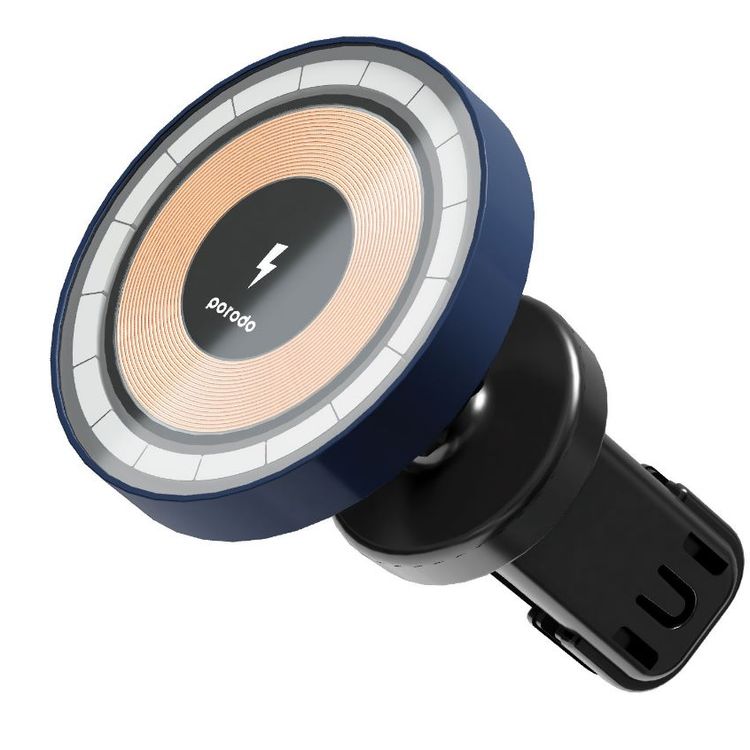 Porodo Lucid Magsafe Car Mount Car Charger - Black