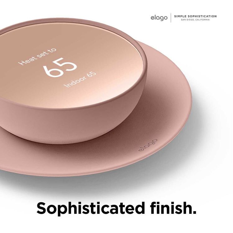 Elago Satellite Wall Plate Cover Plus for Nest Thermostats 2020 - Sand Pink