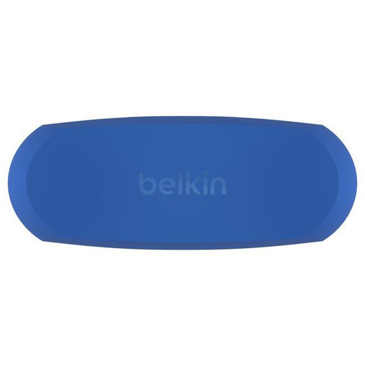 سماعات Belkin Audio True Wireless للأطفال Soundform، حماية السمع، مضادة للبكتيريا، محدد حجم الصوت، مدى تشغيل لاسلكي 30 قدم، 10 دقائق شحن سريع، تحكم باللمس - باللون الأزرق