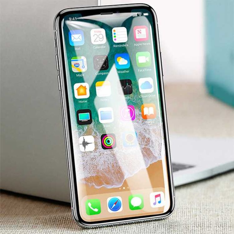 Devia Van Entire View Anti-Glare Tempered Glass for iPhone Xr - Black (10pcs/bx)