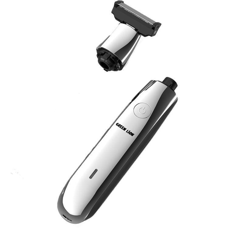 Green Lion One Blade Pro Hair Trimmer with 4 Interchangeable Combs, Up to 60 Minutes Working Time, 6500RPM Motor Speed, LED Indicator, Stainless Steel Blade - Black