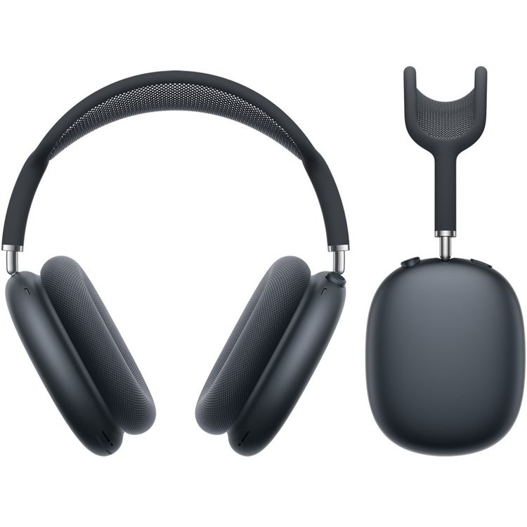 Apple AirPods Max Wireless Headphones (2024) with Pro-Level Active Noise Cancellation, USB-C Cable & Bluetooth 5.0 Connectivity, Up to 20 Hours of Working Time, Transparency Mode, Personal Spatial Audio, Adaptive EQ, Lossless Audio via Cable, Auto-Switch and Wear Detection - Midnight