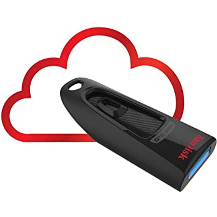SanDisk SDCZ48-064G-GC46 64GB Ultra USB 3.0 Flash Drive and Cloud - Black