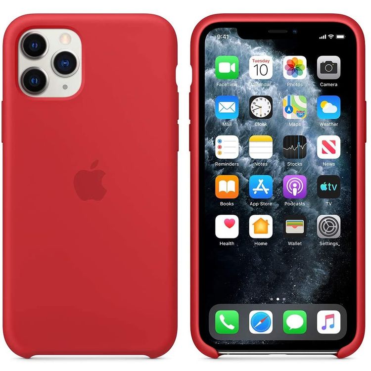Apple iPhone 11 Pro ( 5.8" ) Silicone Case - (PRODUCT) Red