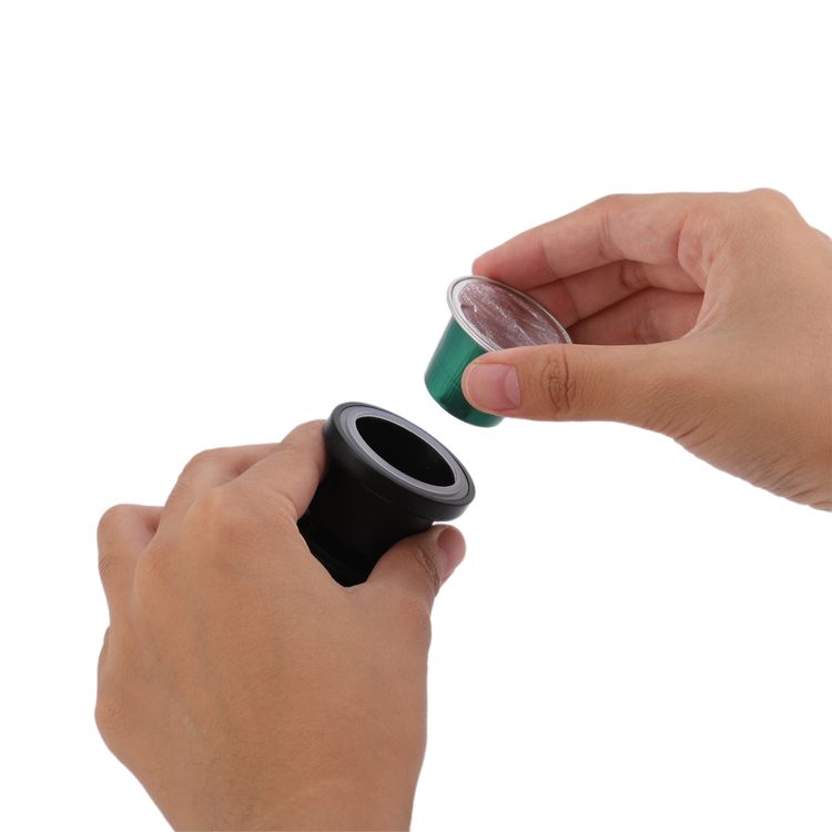 LePresso Stainless Steel Portable Espresso Maker Powder and Nespresso Pods with 9 Bar Pressure, 100mL Water Tank Capacity - Silver