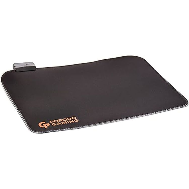 Porodo RGB Gaming Mousepad M, 14 Light Effects- Black