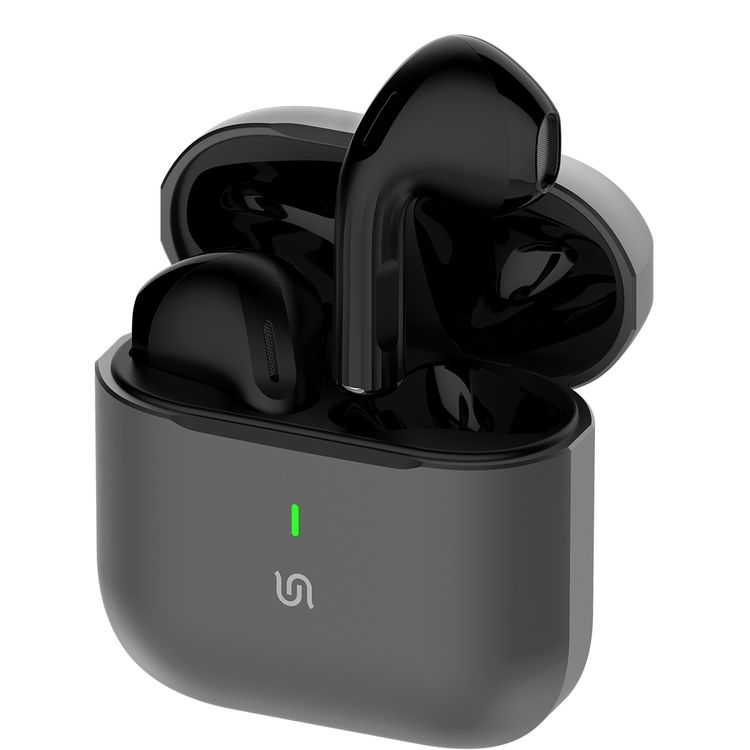 Porodo Soundtec Jetpods In-Ear Wireless Earbuds with 5 Hours Music Playback Time, Bluetooth Version 5.4, 10m Transmission Range, Type-C Charging, Immersive Audio, Ergonomic Fit, Hands-Free Call - Black