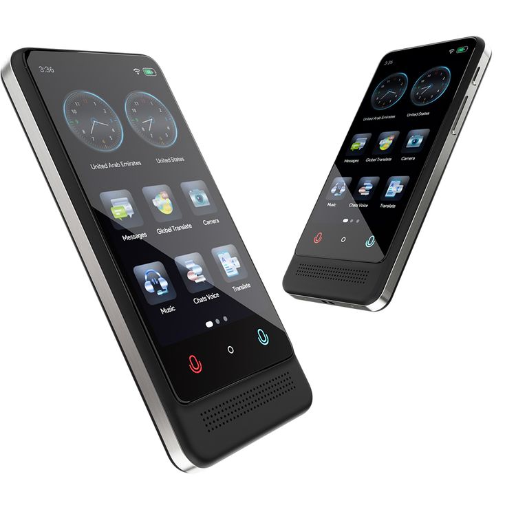 Powerology Fluenté Smart Translator with Real-Time Photo & Voice Translation, Up to 8 Hours Working Time, 2200mAh Battery Capacity, 1GB RAM, 16GB ROM, Type-C Charging Interface, 21 Languages Offline Translation, AI Assistant - Black