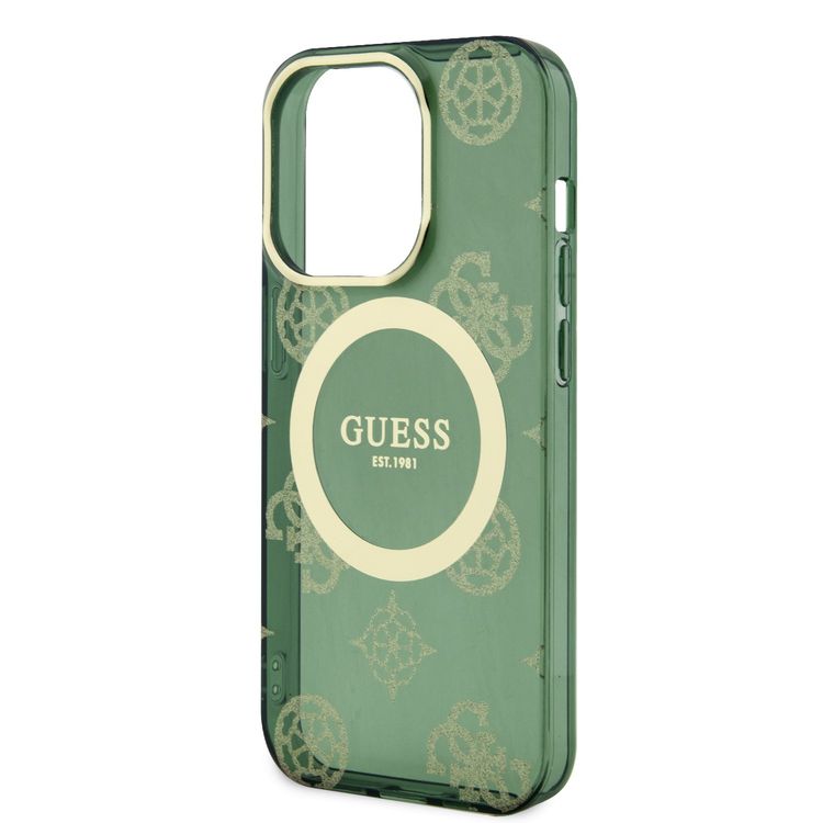 Guess Magsafe IML Case - Gold Kaki - iPhone 15 Pro Max