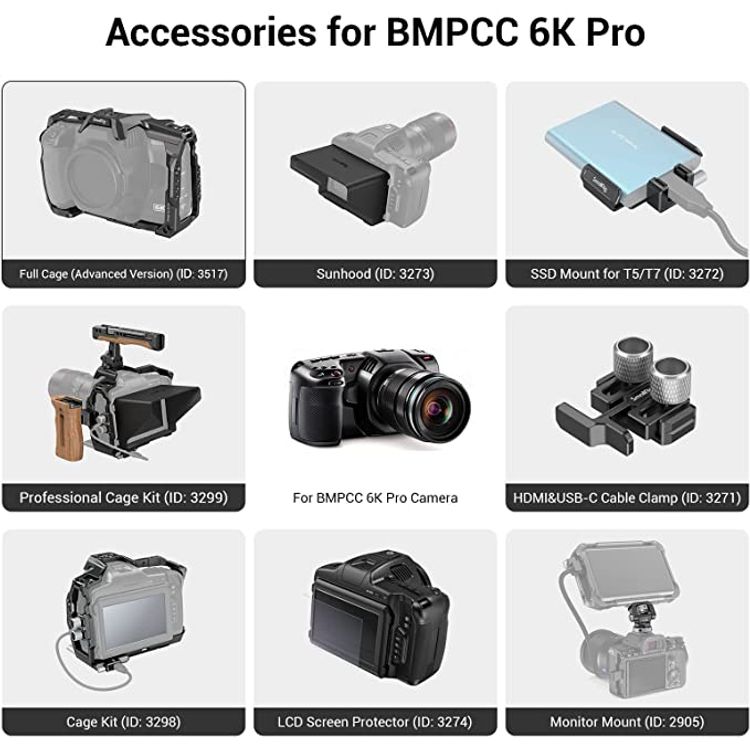 SmallRig Full Camera Cage for BMPCC 6K Pro（Advanced Version）3517