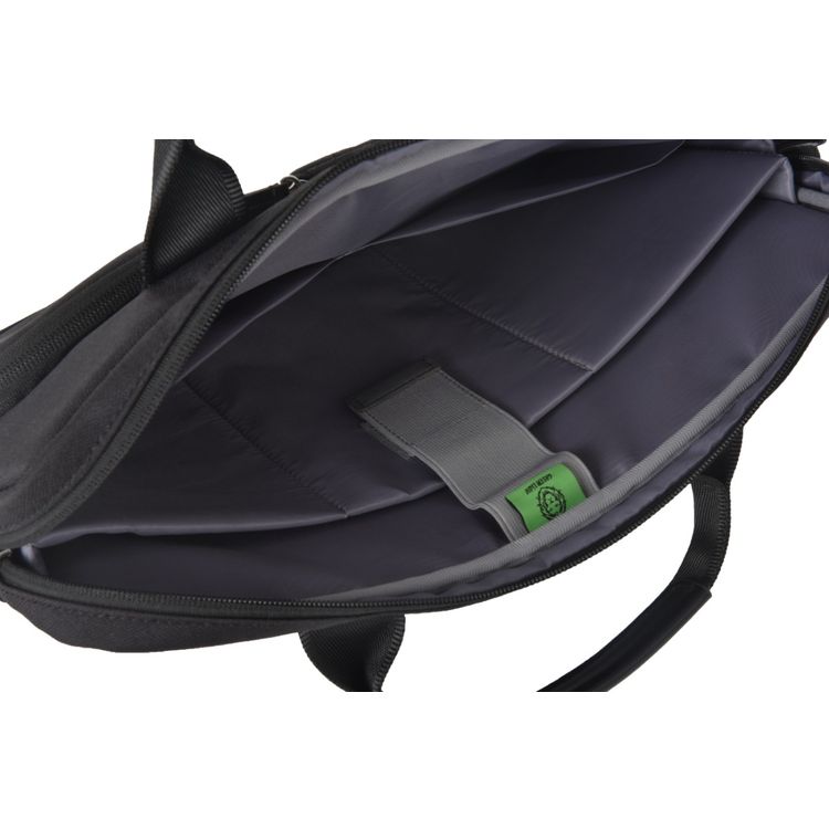 Green Lion Riven Laptop Handbag  - Black