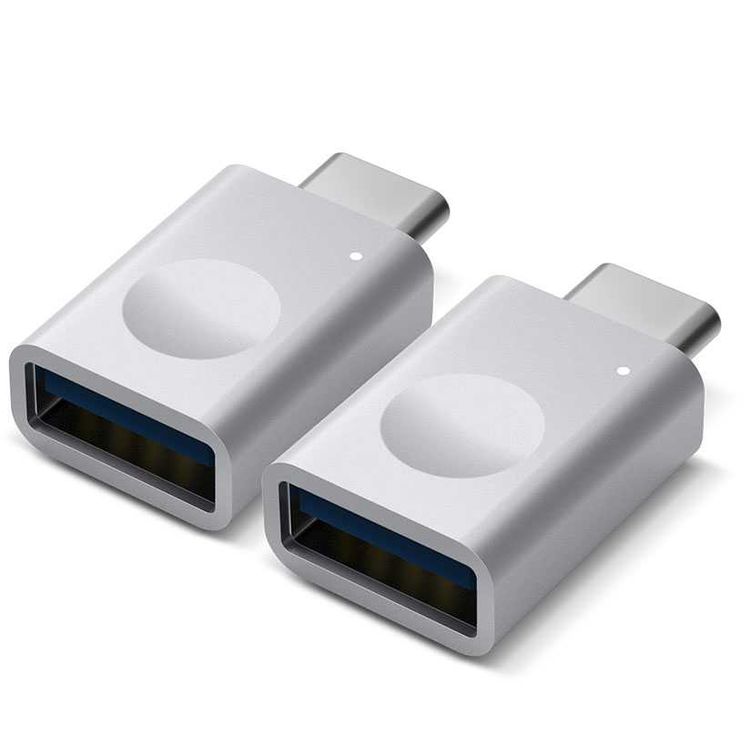 إيلاجو محول مايكرو ألومنيوم من يو اس بي - سي إلى يو اس بي 3.0 متوافق مع واجهة يو اس بي تايب - سي | يو اس بي 3.0 صغير الحجم ومحمول بسرعة فائقة | سرعة نقل بيانات تصل إلى 5 جيجا بايت في الثانية - فضي