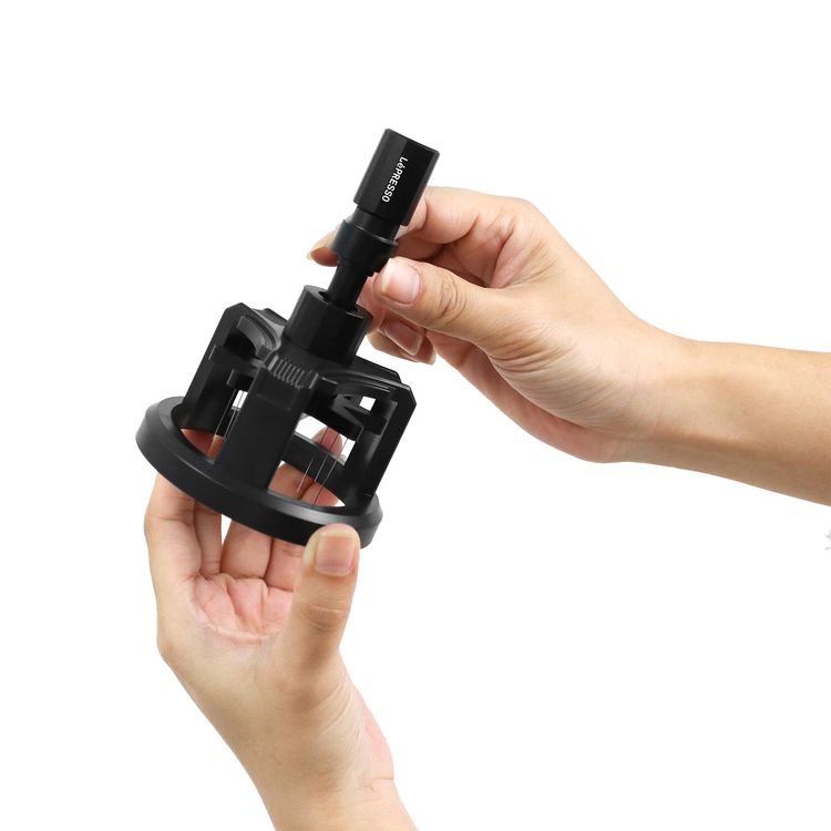 LePresso WDT Coffee Distributor Tool, Alloy, ABS Plastic Material, Stainless Steel Needle, Compatible with 58mm Portafilter, Compact & Portable Design - Black