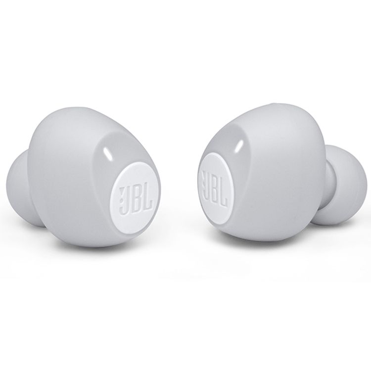 JBL T115TWS True Wireles In-Ear Bluetooth Headphones with Voice Assistant, Pure Bass Sound, 21-hours Battery Life, Hands-free Calls Earbuds - White