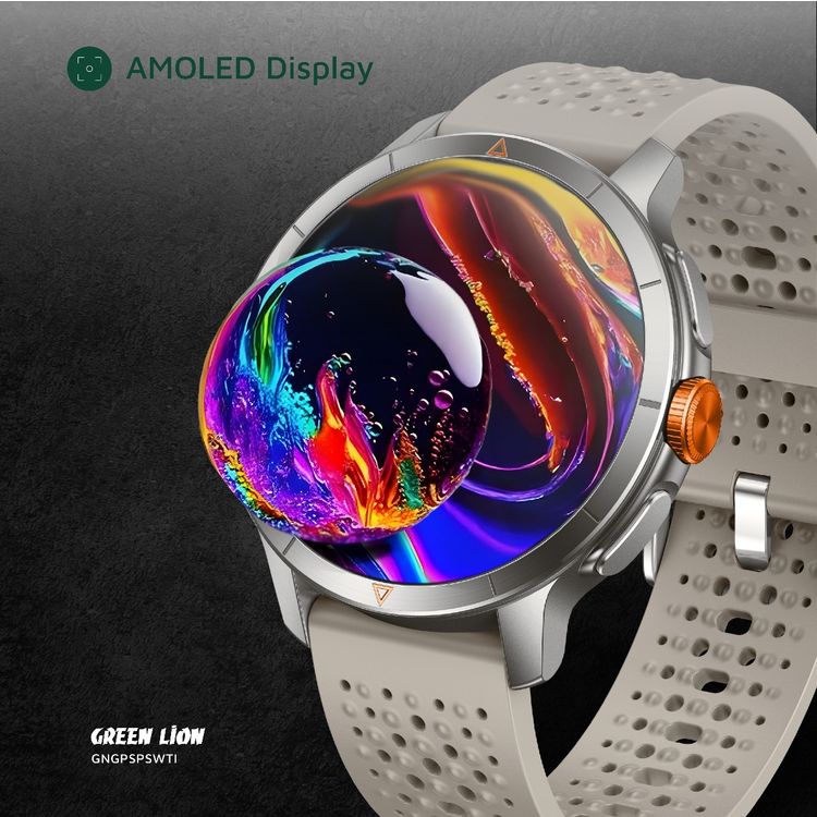 ساعة جرين ليون جي بي إس برو الذكية مع شاشة كبيرة بحجم 1.6 بوصة، وبارومتر وبوصلة، ومراقبة النوم، وتسجيل صوتي، وحقيقة 60 هيرتز إطار في الثانية، وميزة TWS، وموسيقى محلية وألبوم الهاتف، ومراقبة معدل ضربات القلب، مكالمة عبر البلوتوث، وجيوماجنيتيك وارتفاع، بطارية بسعة 450 مللي أمبير، ووقت عمل يصل إلى 6 أيام - تيتانيوم.