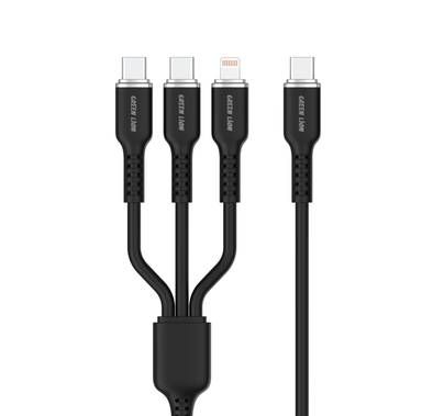 Green Lion 3in1 Silicone Cable, Wide Compatible, Charge &...