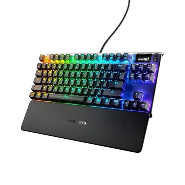 SteelSeries Apex 7 - Mechanical Gaming Keyboard – OLED Smart Display – Brown Switches - Nordic QWERTY Layout