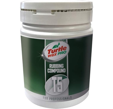 مركب فرك Turtle Wax Pro، خالي من السيليكون، سريع الإزالة، یجدد و یلمع - أبيض / أخضر