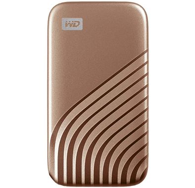 WD 1TB My Passport SSD , 1050MB/s Read, 1000MB/s Write, PC & Mac Compatible - Gold