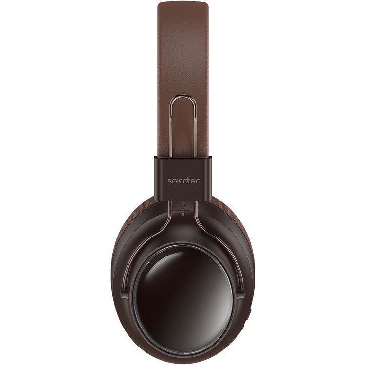 Porodo Wireless Stereo Headphones with Smooth-Touch, 40mm Speaker Diameter, Up to 20 Hours Play Time, 10m Transmission Distance, 180 Hours Standby Time, TF Card Support, Stereo Sound Quality - Brown