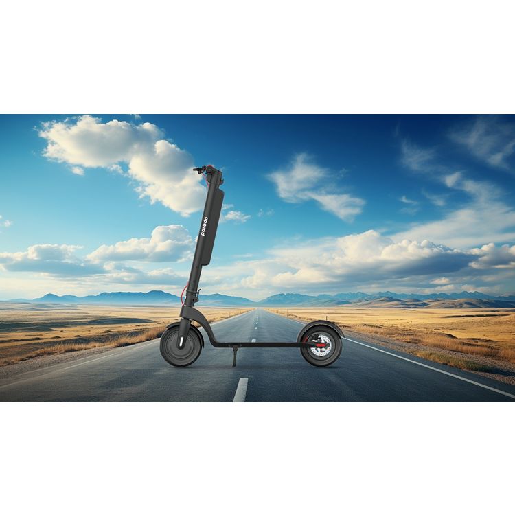 Porodo Lifestyle Urban Scooter Pro Electric Mobility، أقصى حمولة 100 كجم، أقصى سرعة 32 كم/ساعة، أقصى مسافة 35 كم، عجلات متينة 10 بوصة، سعة بطارية 10 أمبير - أسود