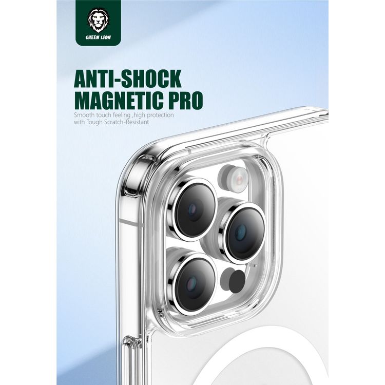 Green Lion Anti-Shock Magnetic Pro iPhone 14 Pro Max - Clear