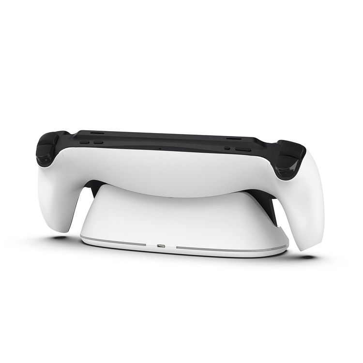 Porodo Gaming PlayStation Portal Charging Dock with RGB Lights, Type-C Connector, 3.5 Hours Charging Time, Built-in Safeguards, Anti-Slip Base, Magnetic Charging - White