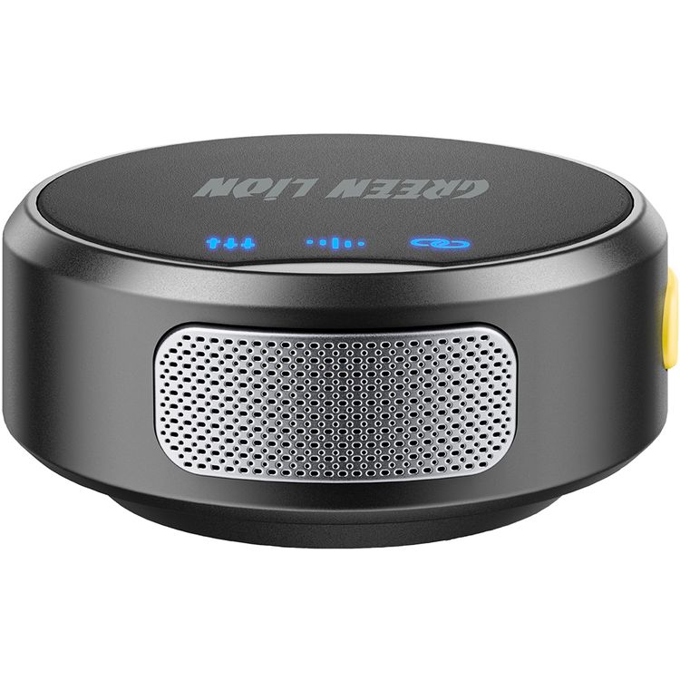 Green Lion GM-85X 3-in-1 Wireless Microphone with 360° Omnidirectional, Type-C and Camera and Lightning Devices, Reverb Mode, 20-40m Transmission Range, 6 Hours Working Time, 28 Hours Case Battery Life, Type-C Charging Port, 120 Minutes Charging Time, LED Display - Black