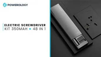 Buy Powerology 48 in 1 Electric Screwdriver Kit in UAE | 350mAh, Low Noise, 200rpm - Gray | (P62IN1ESGY)