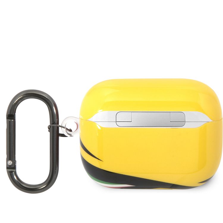 CG MOBILE Ferrari TPU Case with Double Layer Design Shockproof Case Cover Portable & Protective with Scratch Protection, Resistant to Damage Compatible with Airpods Pro - Yellow