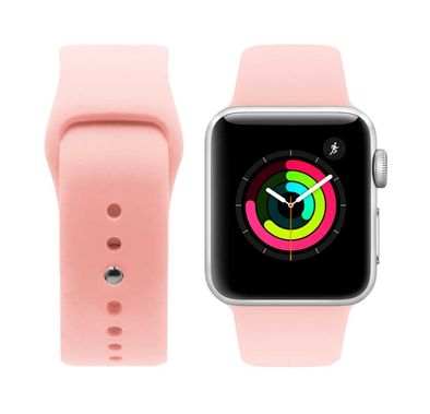 ايجارد من بورودو سوار ساعة سيليكون لساعة ابل ، سوار معصم بديل مناسب ومريح ، أشرطة قابلة للتعديل متوافقة مع ساعة ابل 44ميلي / 42ميلي - بيج