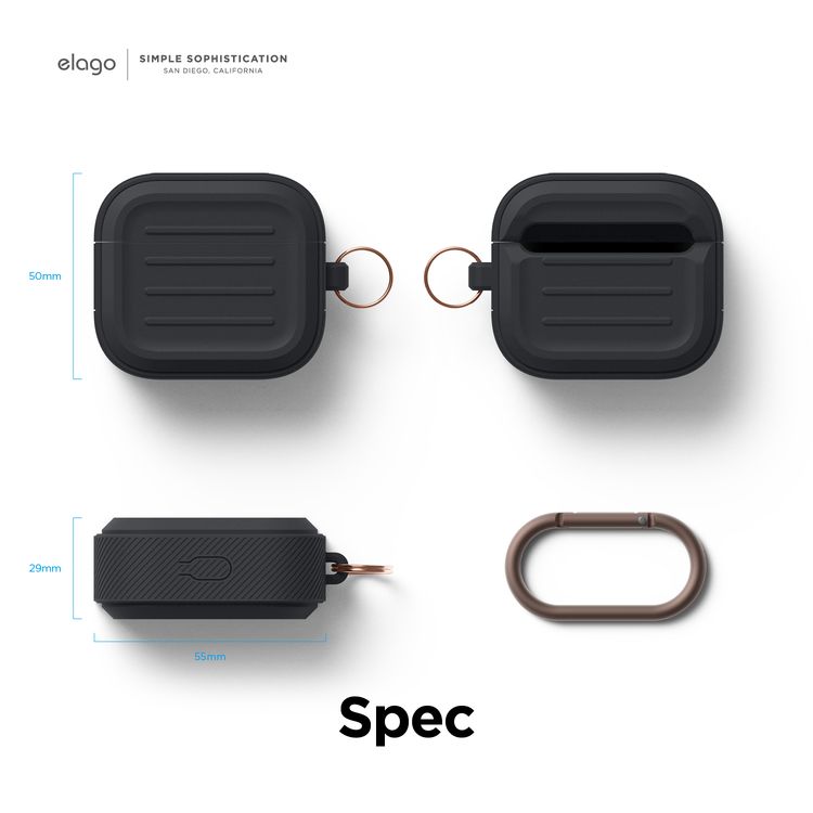 Elago Armor Case for Airpods 3 - Black