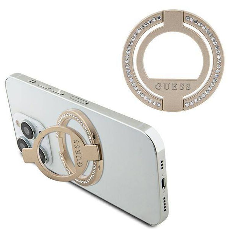 Guess Magsafe Ringstand with Rhinestones - Gold