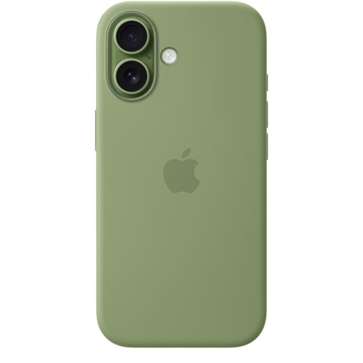 Apple iPhone 17 Silicone Case with MagSafe, Anti-Scratch, Drop Protection, Soft Microfiber Lining, Built-in Powerful Magnets - Light Moss