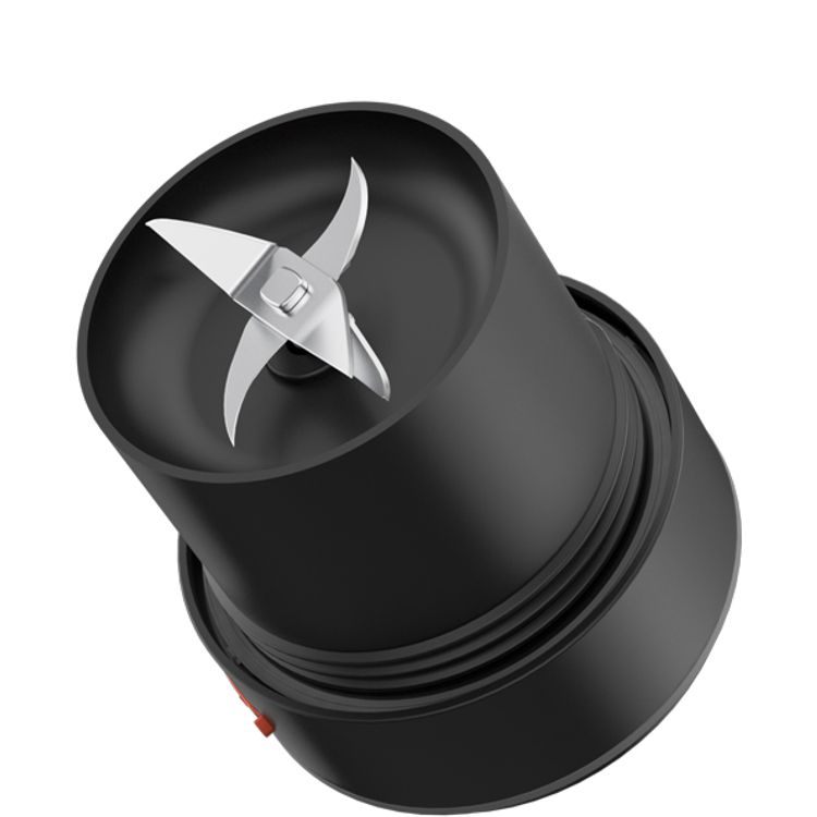 Porodo Lifestyle 6-Blade Portable Blender & Insulated Mug with 900mL Capacity, 18000 RPM Motor Speed, 70W Rated Power, 304 Food-Grade Stainless Steel Material, Keeps Hot & Cold for up to 6 Hours, 2x 1500mAh Battery Capacity, USB-C Charging Interface, Spill-free Lid Design - Black / Orange