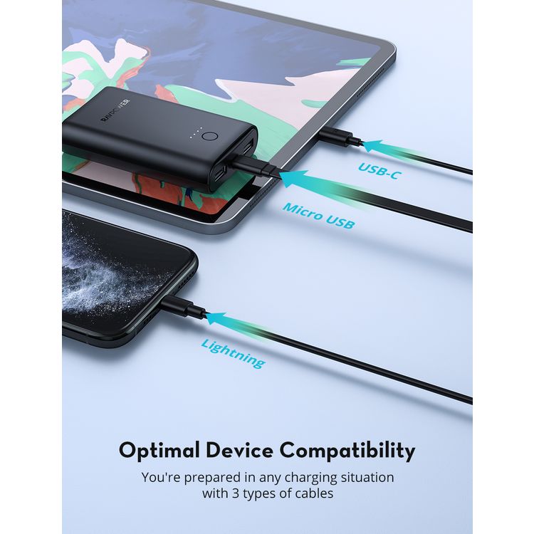 Power Bank RAVPower RP-PB210-BK 6 in 1 Prime Power Bank Combo - Black