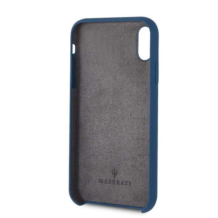 Maserati Silicone Hard Case for Apple iPhone Xr - Navy