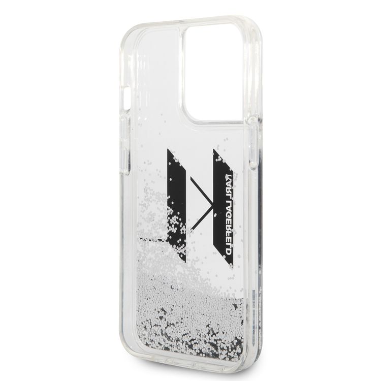 Karl Lagerfeld Liquid Glitter Case Big KL Logo