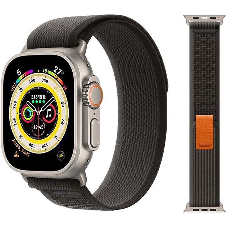 Pawa Paris Trail Loop Watch Strap Ultra/Series 8 49/45/44/42MM - Black/Gray