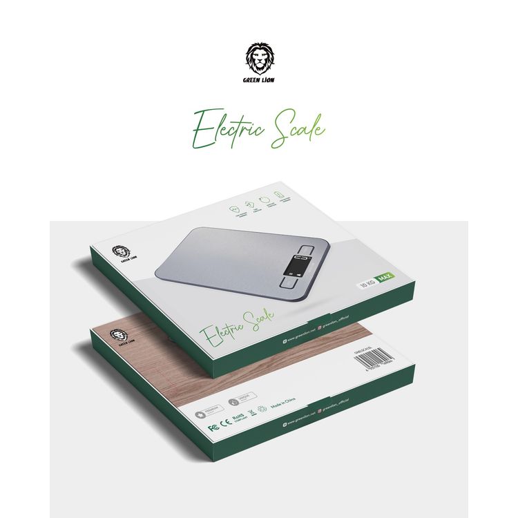 Green Lion Electric Food Weighing Scale 10Kg Max - Silver