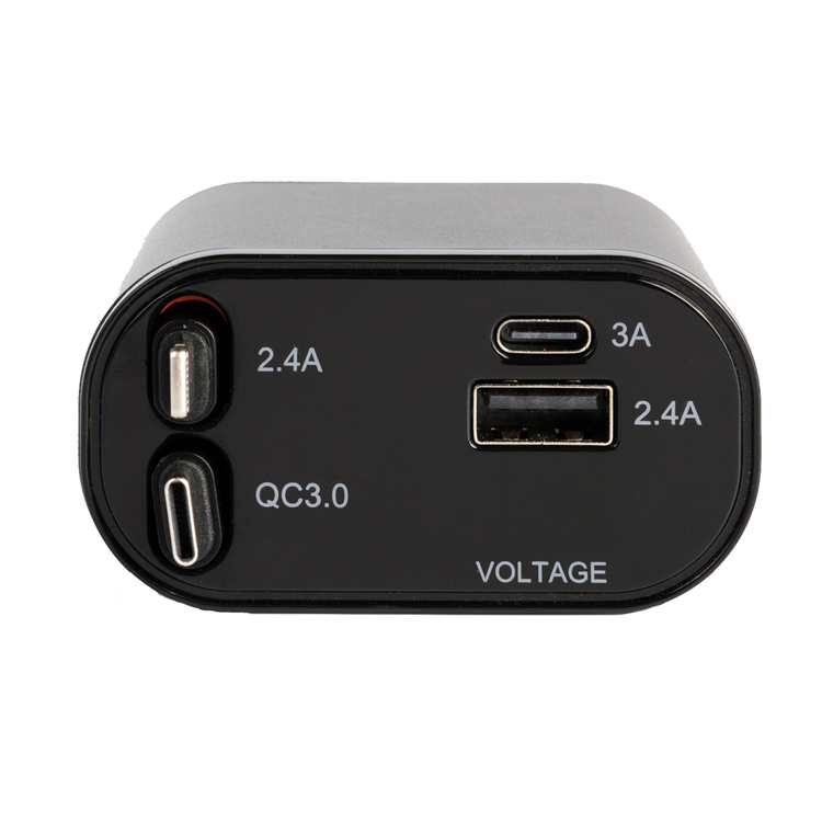 Green Lion Car Charger With Integrated Retractable Cables
