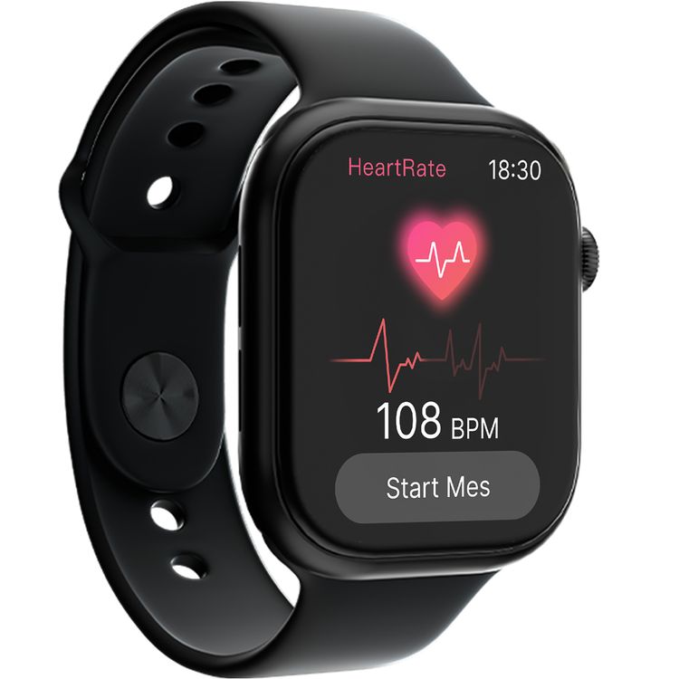 Green Lion Ultimate 46 Smart Watch with Smart Health Tracking, Zinc Alloy Case Material, Dynamic Island, Android 5.0 or Later, iOS 9.0 or Later Compatibility, 3 Hours Charging Time, IP65 Water Resistance Level, 3-5 Days Working Time, 200mAh Battery Capacity, Bluetooth Version 5.4 - Black